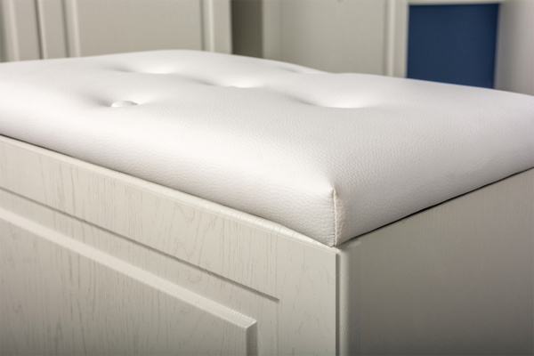 Фото Пуф Ливерпуль 14.02, Белый, Ясень ваниль