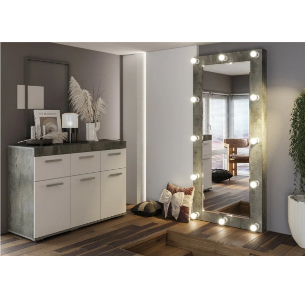 Фото Зеркало навесное Инстайл, бетон