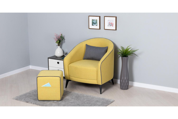 Фото Кресло Бернис, Желтое