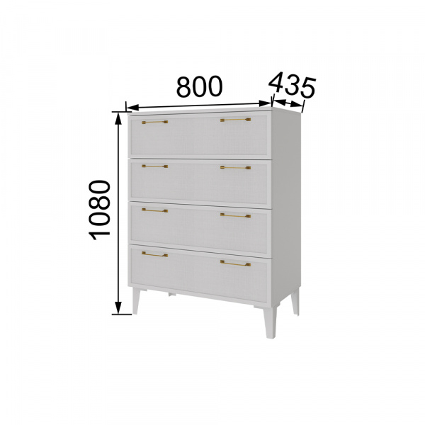 Фото Комод Толедо ТК-20, Белый