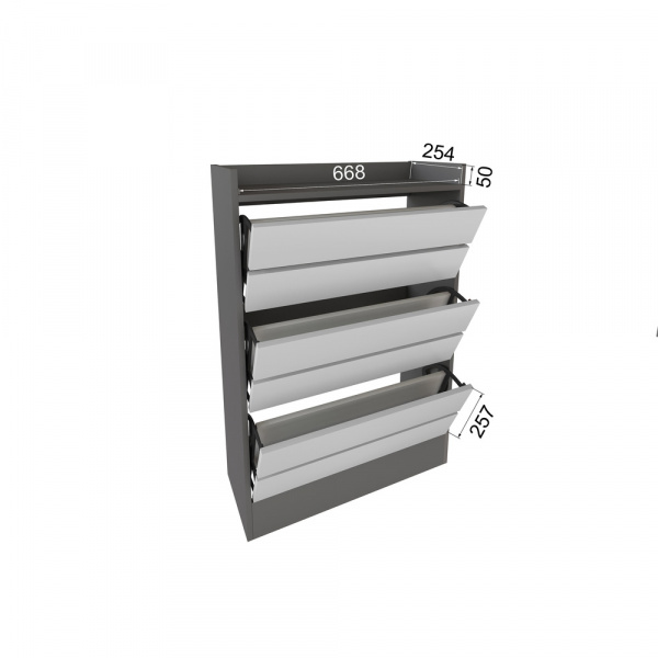 Фото Обувница Ямайка ЯПТ-2, Графит серый, Камень серый