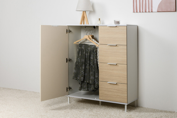 Фото Комод Марвэл 16.234.01, Белый, Сатин, Плэйн