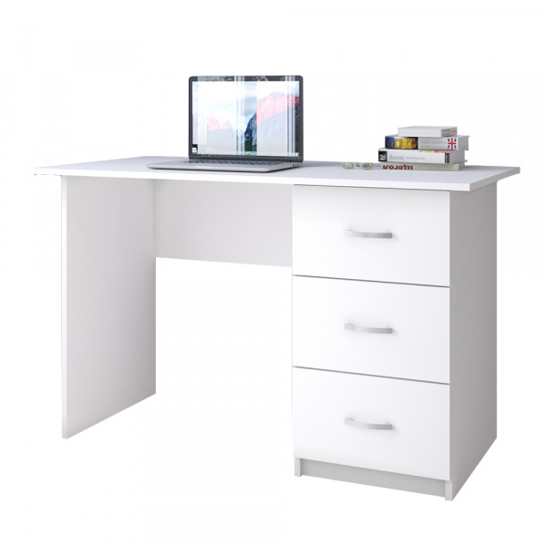 Фото Стол письменный Сити-1, белый