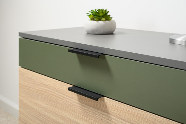 Фото Комод Марвэл 16.234.03, Темно-серый, Плэйн, Зеленый