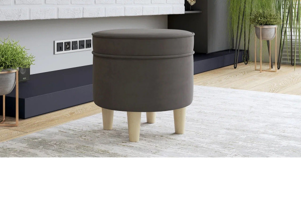 Фото Пуф Лора Серый