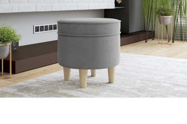 Фото Пуф Лора Серый