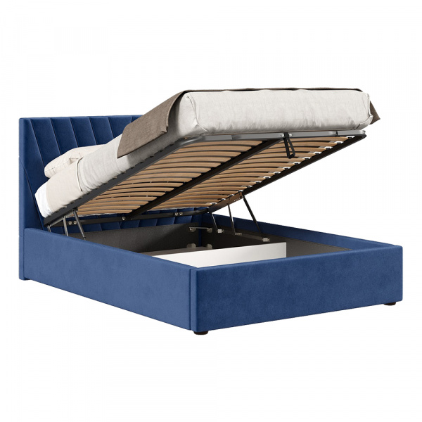 Фото Кровать с подъёмным механизмом 1200 Палермо, синий