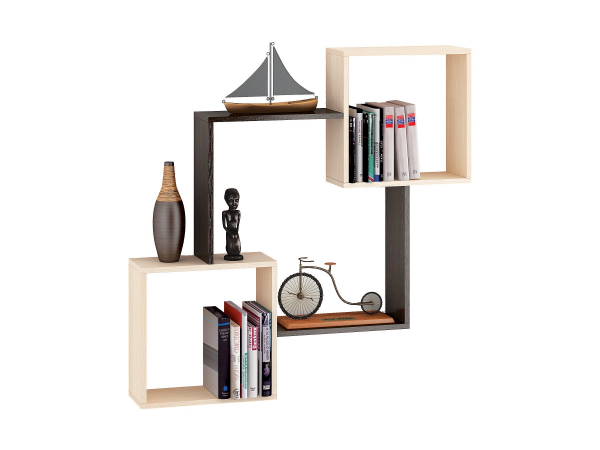 Фото Полка навесная ПН-2, венге/дуб молочный