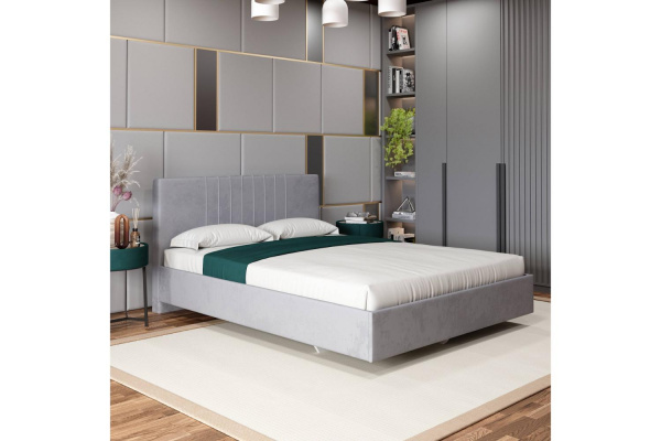 Фото Кровать с латами Соло 180*200, Серый
