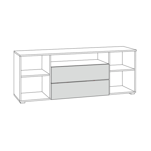 Фото Тумба под ТВ 16.47 Остин Белый шагрень, Дуб Золотой