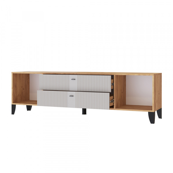 Фото Тумба под телевизор Парус-10, Дуб крафт золотой, Сантьяго софт