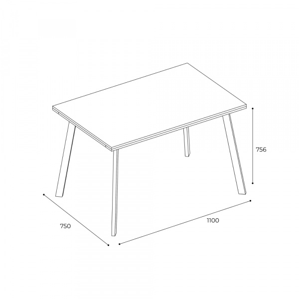 Фото Стол кухонный Хагген 110, ясень анкор/венге