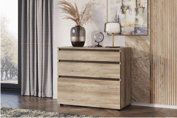 Фото Комод КМ-01 Энигма, дуб каньон/венге