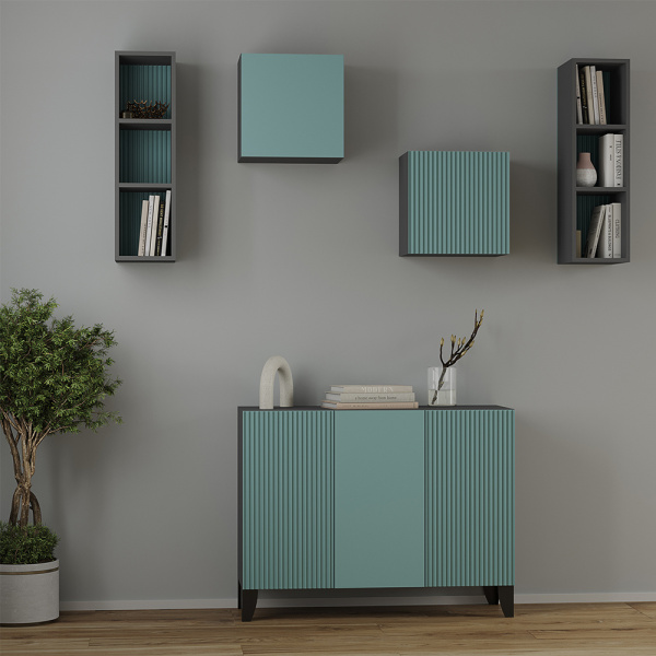 Фото Комод с полками Сириния, бриз