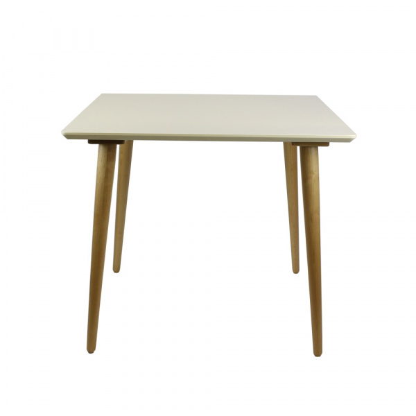 Фото Стол обеденный Ронда Мини 100, натуральный/слоновая кость