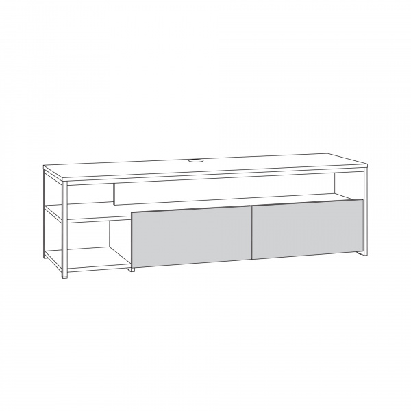 Фото Тумба под ТВ 13.70 N Трувор Дуб Гранж Песочный, Интра