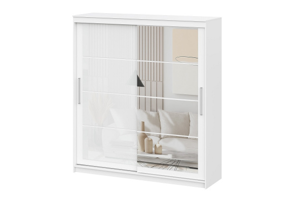 Фото Шкаф-купе "ШКП 3" (2,0) Белый текстурный