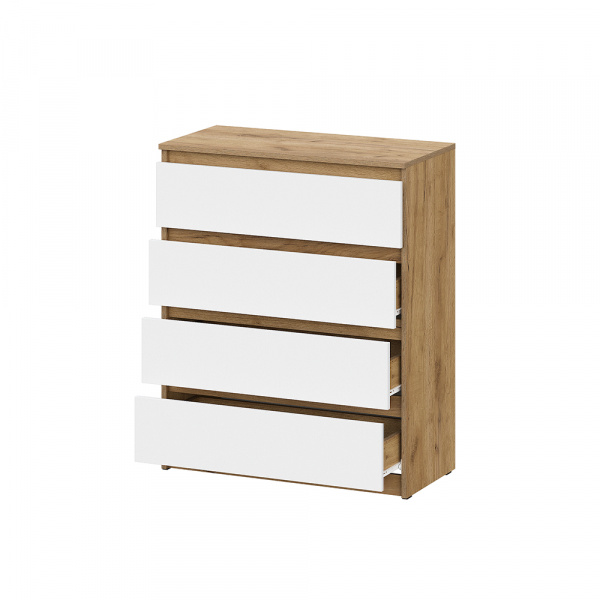 Фото Комод Денвер, Дуб золотой, Белый