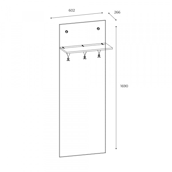 Фото Тумба с вешалкой Тоскана