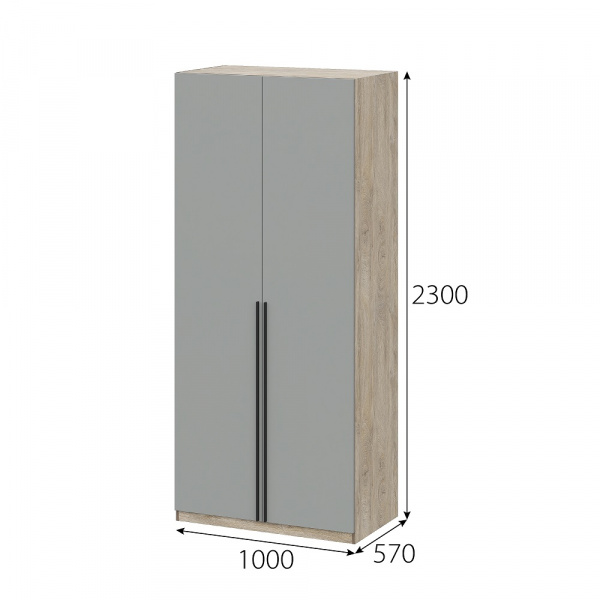 Фото Шкаф двухстворчатый Этна 100