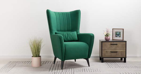 Фото Кресло для отдыха Феличе, Темно-зеленый