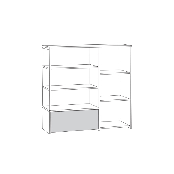 Фото Комод 13.307.01 N Трувор Дуб Гранж Песочный, Интра