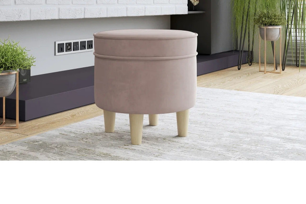 Фото Пуф Лора Розовый