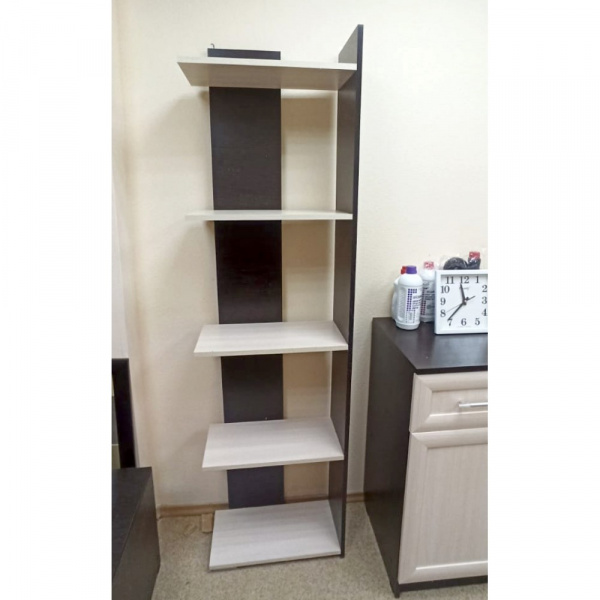 Фото Стеллаж открытый Бейсик 2, венге/лоредо