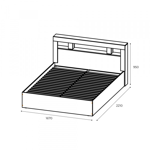 Фото Кровать с подъемным механизмом Прима 160х200