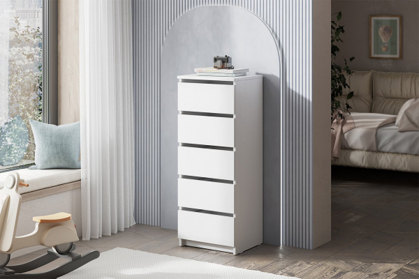 Фото Комод КМ 3, Белый текстурный