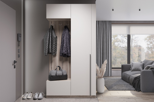 Фото Прихожая Урбан ПР-01, Дуб смоки, Кашемир