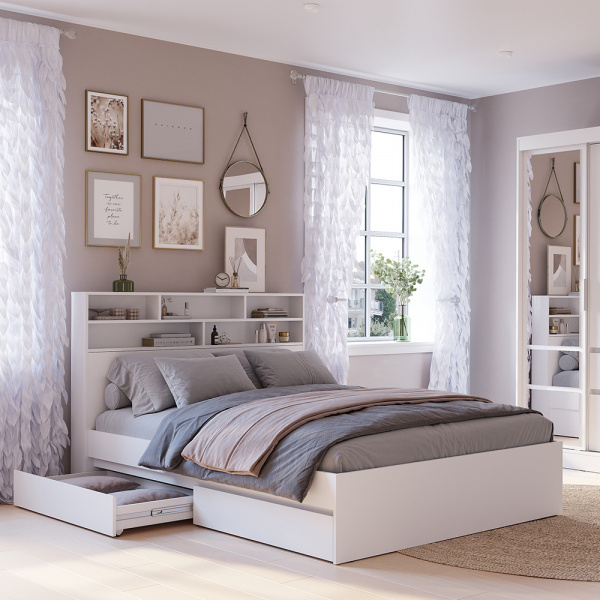 Фото Стеллаж-полка Симпл СП-01, Белый