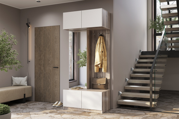 Фото Прихожая Урбан ПР-03, Дуб смоки, Кашемир