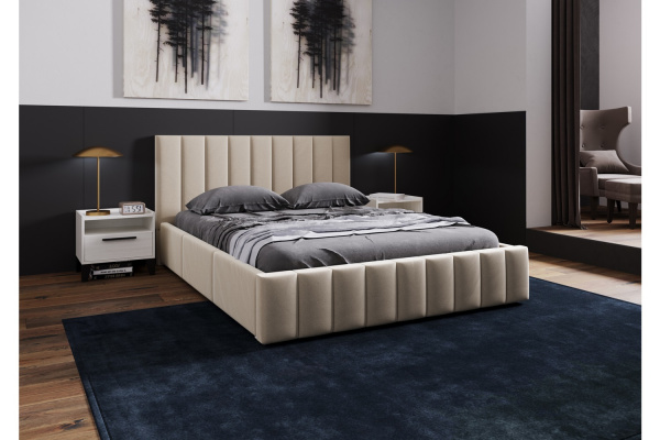 Фото Кровать с ортопедическим основанием Нега 180х200, Бежевый