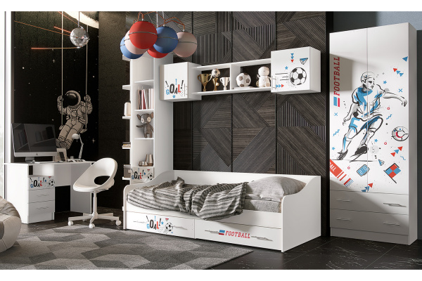 Фото Шкаф Вега Boy, Белый