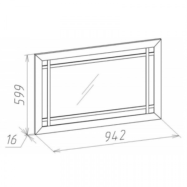 Фото Зеркало навесное Sherlock 7, орех