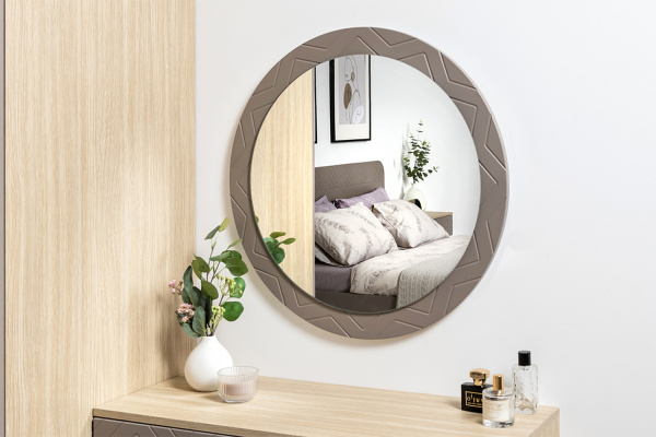 Фото Зеркало настенное Амьен 17.10, Веллюто Капучино