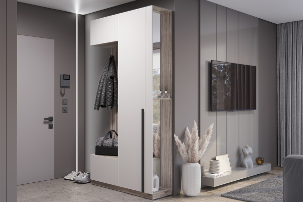 Фото Прихожая Урбан ПР-01, Дуб смоки, Кашемир