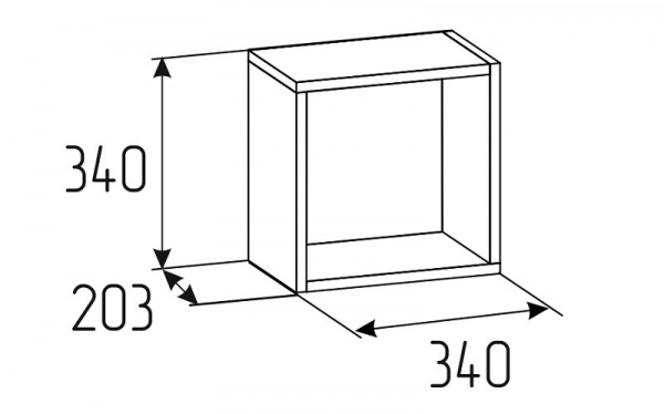 Фото Куб 1 дуб золотистый Лойс 98