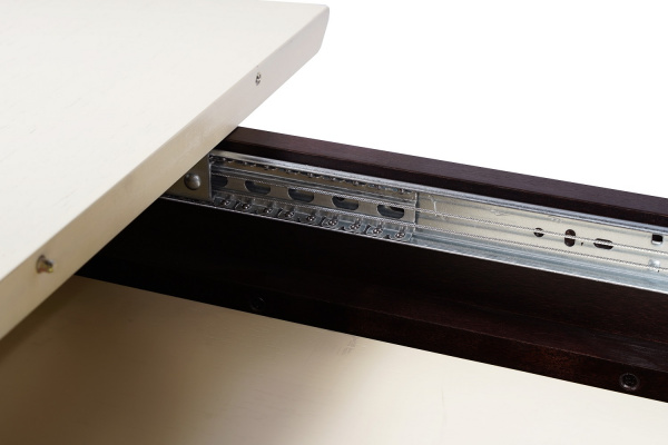 Фото Стол раздвижной Олсон 120, венге/слоновая кость