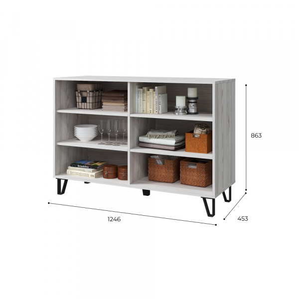 Фото Комод Солана, ясень анкор/смоки софт