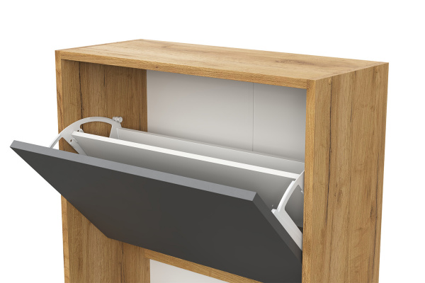 Фото Обувница ОБ 4, Дуб золотой, Графит