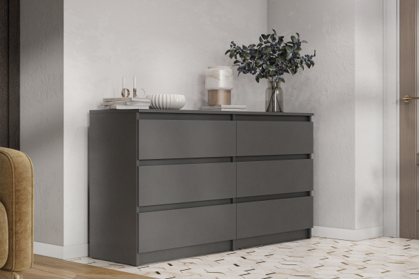 Фото Комод с ящиками 1,38м Денвер, графит