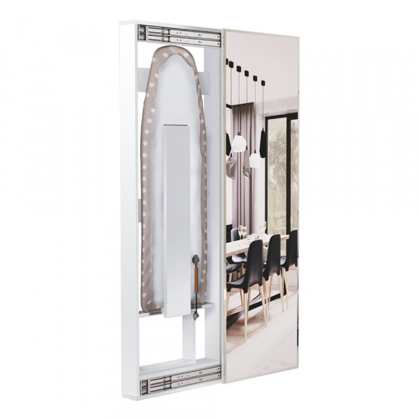 Фото Гладильная доска Смарт с зеркалом, белый