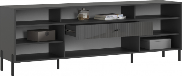 Фото Тумба ТВ Оливия (металл), Графит, Графит глянец