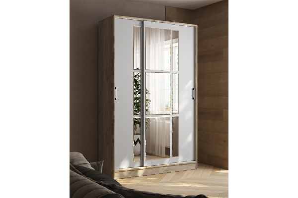 Фото Шкаф-купе Стиль-2 140, Дуб крафт серый, Серый