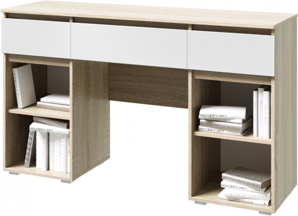 Фото Стол туалетный Ким, Белый глянец холодный, Сонома