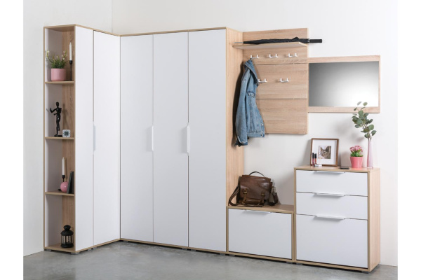 Фото Куба Комод 13.113 N Дуб сонома, Белый премиум