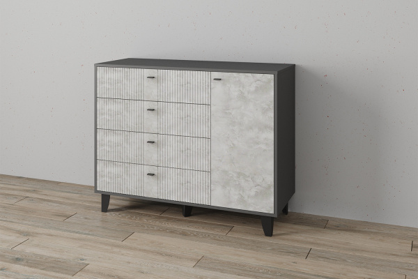 Фото Комод Катрин-13, Графит, Мальта