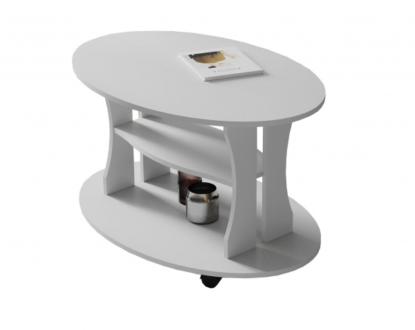 Фото Столик журнальный Консул-1, белый